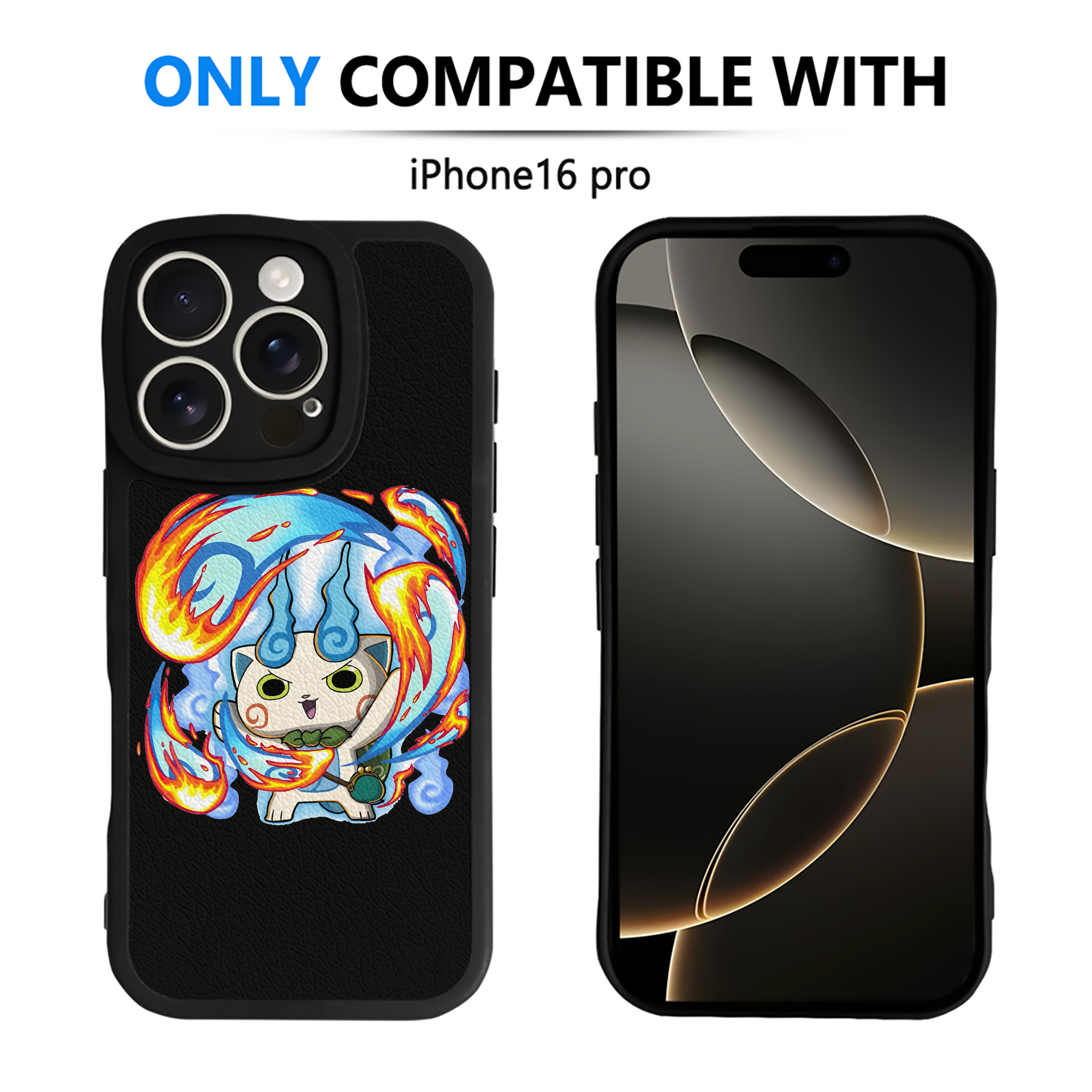 （画像用） 妖怪ウォッチ Yo-kai Watch 【iPhone 16シリーズ対応】シリコンスマホケース（レザー調） 材質：シリコン
